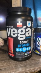Vega Sport Plant-Based Protein Powder Berry NSF Certified Vegan 28.3 oz