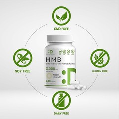 Strength Ultra HMB Supplement for Enhanced Muscle Growth and Retention 240 Caps