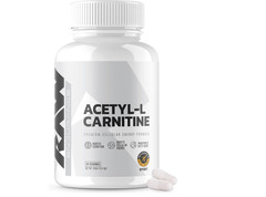 Raw Nutrition Acetyl L-Carnitine Premium Cellular Energy 60 pills, New, Sealed