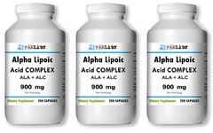 ALA+ALC Complex 900mg Alpha Lipoic Acid Acetyle L-Carnitine 3 BIG BOTTLE 600 Cap