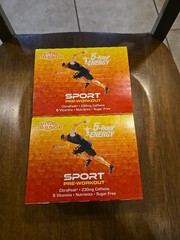 New Lot (2) x 5-Hour Energy Sport Pre-Workout Vital Orange 6-Pack Exp 10/30/2026