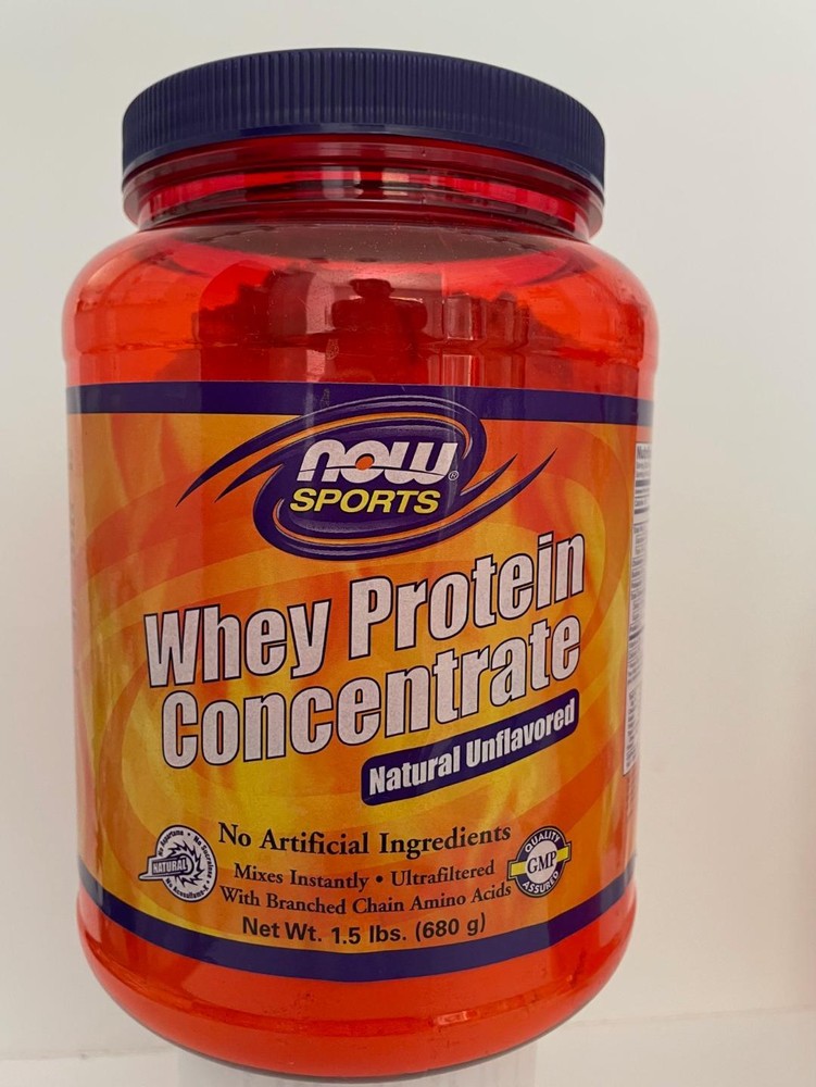 Now Sports, Whey Protein Concentrate Natural Unflavored 680 Grams 24 g./servings