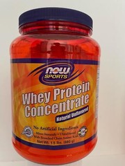 Now Sports, Whey Protein Concentrate Natural Unflavored 680 Grams 24 g./servings