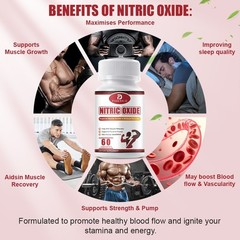 Nitric Oxide Booster 60 Capsules Muscle Pump Workout Support