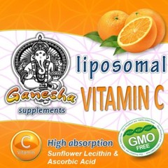 LIPOSOMAL VITAMIN C LIQUID w/ SUNFLOWER LECITHIN NON GMO 4 oz. GLASS no capsules