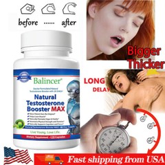 Natural Testosteron Booster MAX Muscle Mass, Energy & Stamina 120Capsules