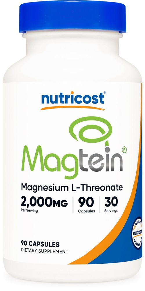 Nutricost Magtein Magnesium L-Threonate 2,000mg, 90 Capsules (30 Servings)