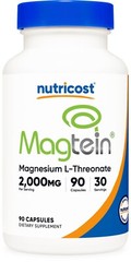 Nutricost Magtein Magnesium L-Threonate 2,000mg, 90 Capsules (30 Servings)