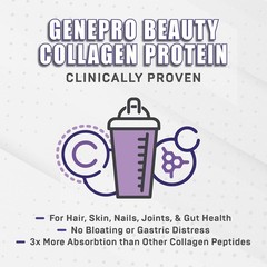 Genepro Unflavored Collagen Peptides Protein Supplement (30 Servings)