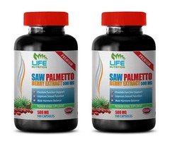 saw palmetto for sex – Saw Palmetto Berry 500mg – enhancement pills 2 Bottles