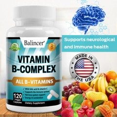 Vitamin B Complex – 30TO120 Capsules – Quality Standards – Simple Supplements