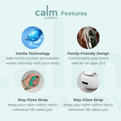 Glowco CalmCarry Sleep Aid Device – Handheld Microcurrent Relaxation Purple