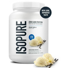 Isopure Zero Carb 100% Whey Protein Isolate Vanilla 15 Servings 25g Protein