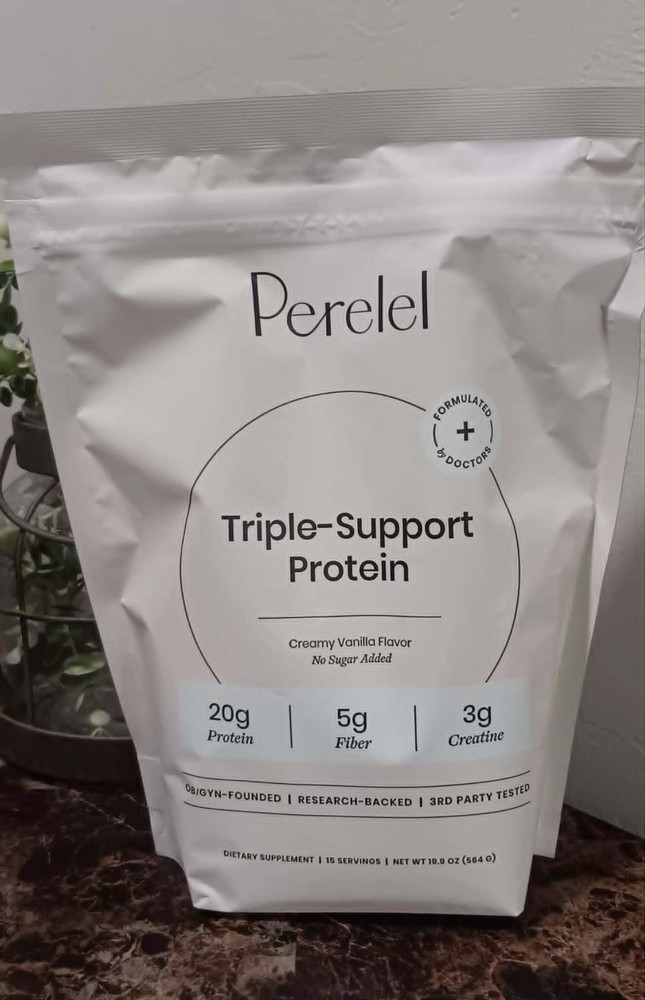 Perelel Triple-Support Plant Based Protein – Creamy Vanilla- Exp 01/2028 – New
