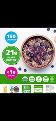 Organic Vegan Protein Powder Creamy Chocolate Fudge 21G Protein,1.02Lb