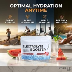 Electrolyte Booster Salty Watermelon 50 Servings for Daily Hydration, Exercise,