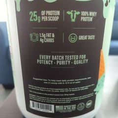RAW NUTRITION CBUM ITHOLATE 25 Servings Whey Protein , 31,39 Oz, 25 gr per scoop