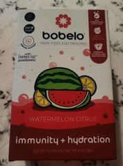 3 Bobelo Watermelon Citrus Immunity + Hydration (8 Count Each) -EXP: 10/28