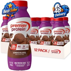 Premier Protein Shake, Chocolate, 30g Protein, Gluten-Free, 12 Pack