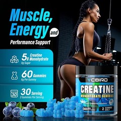 Creatine Monohydrate 5g Per Serving, No Sugar Creatine Supplements Support fo…