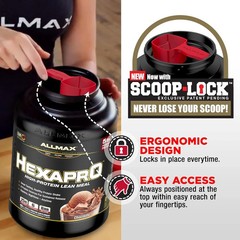 Allmax Nutrition – HexaPro High Protein Lean Meal – Chocolate – 5 lbs (2.27 kg)