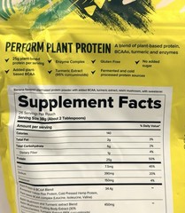 Vivo Life Perform Plant Protein Banana & Cinnamon 2.18 Lb. 25g Of Protein 04/26