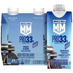 Muscle Milk Pro 33g High Protein Shake Ultra Filtered Milk, Cookies ‘N Crème, 11