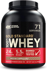 Gold Standard 100% Whey Protein Powder, Mocha Cappuccino, 5 Pound, 71 servings