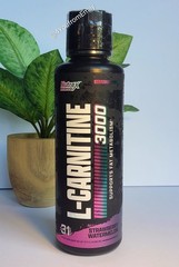 Nutrex Liquid Carnitine 3000 Liquid Fat Burning – Strawberry Watermelon – 31 Srv