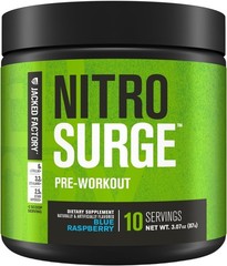 Intense Energy & Strength Gains – NITROSURGE Pre Workout Powder, 10 Servings