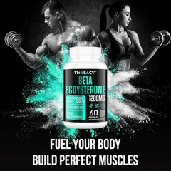 1200MG Beta Ecdysterone Supplement, 98% Maximum Purity 60 Count (Pack of 2)