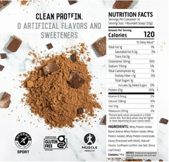 (4 Pack) Ascent Native Whey Protein Powder, Chocolate, 1 lb