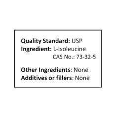 NuSc Pure L-Isoleucine powder 2270g (5 lb) Isoleucine BCAA USP Muscle building
