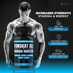 (1 Pack) Testosterone Supplement Booster Capsules Blood Flow Nitric Oxide