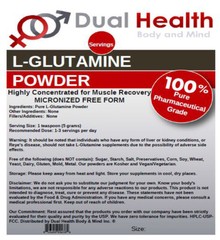 L-GLUTAMINE 1000g (2.2 lbs) Powder Free Form Kosher Kosher Bodybuilding Recovery