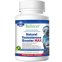 Natural Testosteron Booster MAX Muscle Mass, Energy & Stamina 120Capsules