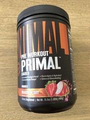 Animal Pre Workout Primal Loaded Powder Dragon Berry 1.05 lb (480 g)
