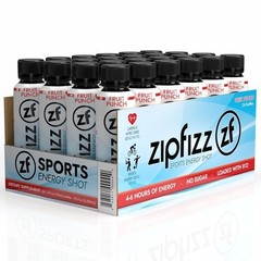 Zipfizz Sport Energy Shot Fruit Punch 4oz Hydration B12 Nitric Oxide Blend 24ct