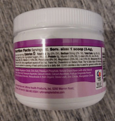 8/26 Ultima Replenisher Daily Electrolyte Powder Drink Mix – Sugar Free – Grape,