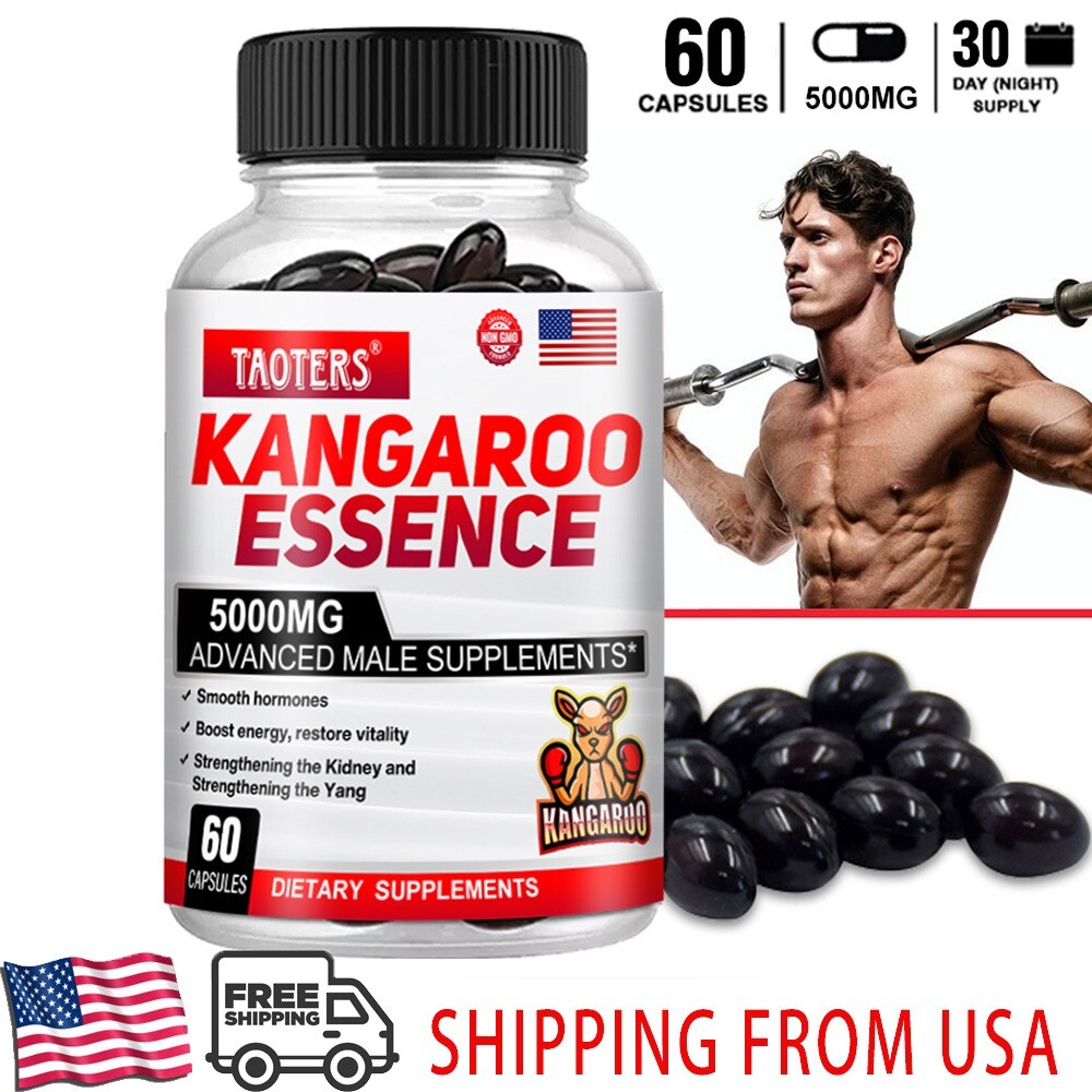 Testosteron Booster Kangaroo Meat, Maca 5000mg 60 Caps HIGHEST POTENCY