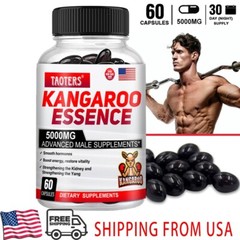Testosteron Booster Kangaroo Meat, Maca 5000mg 60 Caps HIGHEST POTENCY