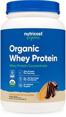 Nutricost Organic Whey Protein Concentrate, Chocolate Peanut Butter Flavored 2LB