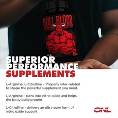ONL Bull Blood Nitric Oxide Supplements for Men & Pre 60 Count (Pack of 1)