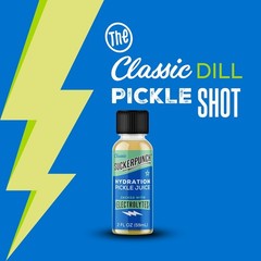 Suckerpunch Electrolyte Pickle Juice Shot, Leg and 2 Fl Oz (Pack of 12)