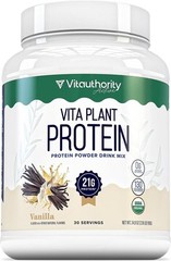 2 lbs Organic Plant Based Vegan Protein Powder for Women with BCAAs Vanilla