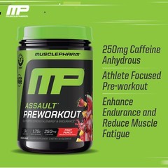 MusclePharm Assault Energy & Strength Pre Workout – 30 Servings, Fruit Punch