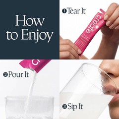 Create Wellness Creatine + Electrolytes Mix Monohydrate Stick Packs NSF 12ct