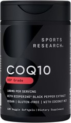 Concentrated Coconut Oil & Bioperine CoQ10 Daily Supplement (120 gels)