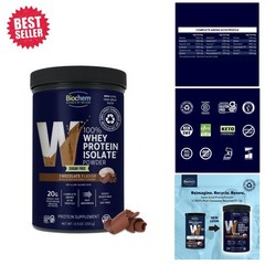 Keto-Friendly 100% Whey Protein – 20g Sugar-Free Chocolate, Gluten Free Delight
