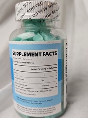 Elevatelife Creatine Monohydrate Gummies 5000mg 90ct Blueberry EXP:11/26